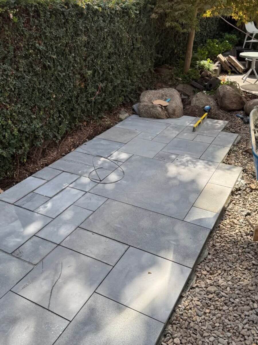 Architectural timber deck and garden