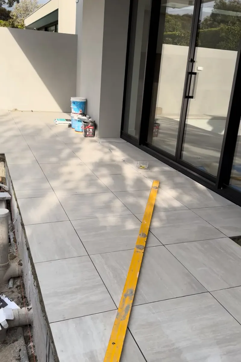 Professional paving project